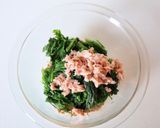 食べやすい【春菊とツナのごまマヨ和え】作り方2写真