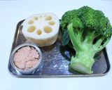 レンコン&ブロッコリーのシャキシャキ食感サラダ作り方1写真