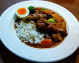 SDGs　小豆の煮汁でカレーを煮込む作り方7写真