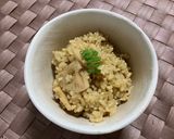 れんこんと油揚げの玄米おこわ作り方9写真