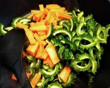 超簡単！ご飯がすすむ濃厚ゴーヤー味噌炒め作り方5写真