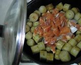 鮭とごぼうの胡麻味噌煮作り方5写真