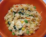 幼児食☆混ぜて焼くだけ手づかみごはん☆作り方1写真