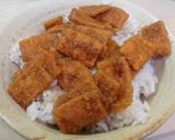駄菓子でつくる「偽ソースカツ丼」作り方4写真