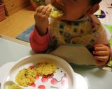 幼児食☆混ぜて焼くだけ手づかみごはん☆作り方6写真