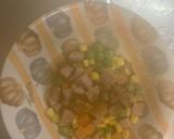 レンジ簡単クリーミーチャプチェ味炒飯弁当作り方4写真