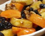 ポッカレモンでさつま芋と柿のみたらし和え作り方6写真