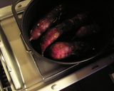 秋♪ おさつと黒糖と紅玉 チーズケーキ作り方3写真