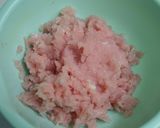 鶏肉でふんわり揚げ団子作り方1写真