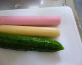 お弁当の隙間に④なんちゃって三色だんご♪作り方1写真