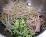 ツナともやしのカレー和え★キュウリ入り作り方3写真