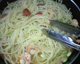 海老と水菜の簡単パスタ★ランチにどうぞ♪作り方5写真