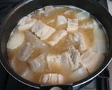 豚バラ肉と大根のオイスター味噌煮込み作り方5写真