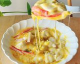レンジ3分朝食♪ザクザクとろ～り彩り豆腐作り方2写真