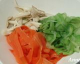 ☆トロトロ卵と野菜のバジルパスタ☆作り方2写真