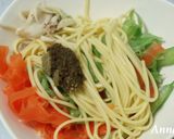 ☆トロトロ卵と野菜のバジルパスタ☆作り方3写真