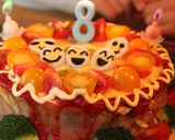 誕生日ケーキは野菜たっぷりテリーヌ作り方7写真