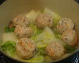 はくさいと鶏だんごのあっさり蒸し煮作り方4写真