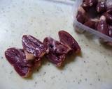 貧血防止に。。。鶏ハツの塩ガーリック炒め作り方1写真