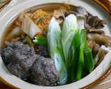 つみれと舞茸のあったかキムチーズ鍋作り方3写真