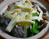つみれと舞茸のあったかキムチーズ鍋作り方4写真
