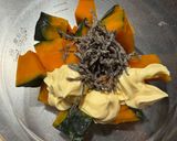 秋野菜！栄養満点！カボチャの塩昆布マヨチーサラダ作り方3写真