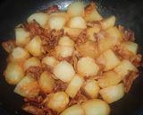 カリカリ豚バラのシンプル肉じゃが♪作り方11写真
