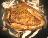 鶏むね肉の蒸し焼き　ホワイトソースがけ作り方3写真