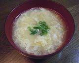 豚バラ茹で汁で、コク旨たまごスープ作り方4写真