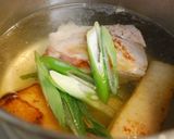 豚バラ肉とお大根の甘辛煮♪スープもね☆作り方2写真