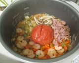炊飯器で！まるごとトマトのチキンピラフ作り方5写真