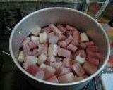 ずいきと牛肉の煮物作り方2写真