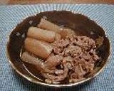 ずいきと牛肉の煮物作り方4写真