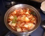 100均土鍋で1人チゲ鍋(>《》<*)作り方1写真