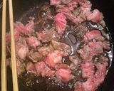 シンプルな甘辛肉ごぼう作り方3写真