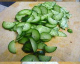 ちくわとくずきりのカレー風味サラダ作り方1写真