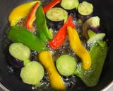 揚げ夏野菜のからし和え♪作り方3写真