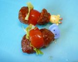 ミートボールバーガー＊キャラ弁おかず＊作り方3写真