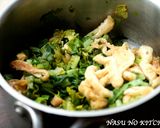 【大根の葉と油揚げの甘辛煮】作り方1写真