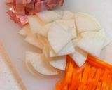 ✿ベーコンと根菜の味噌味炊き込みご飯✿作り方2写真