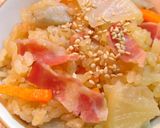 ✿ベーコンと根菜の味噌味炊き込みご飯✿作り方5写真