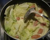 白菜のコーンポタージュ煮作り方3写真