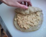 さつまいもあんin抹茶食パン作り方7写真