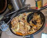 チャンポン麺の太麺で野菜たっぷり皿うどん作り方9写真