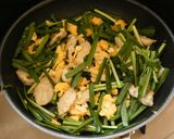 鶏むね肉のニラ玉作り方5写真