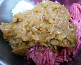赤ワインで乾杯風☆ナッツ入りハンバーグ☆作り方10写真