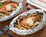 バタポンが絶品♡鮭と舞茸のホイル焼き作り方4写真