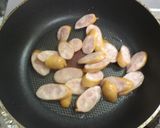 長ネギとウィンナーの味ポン炒め作り方3写真