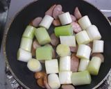 長ネギとウィンナーの味ポン炒め作り方4写真