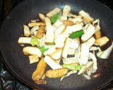 台湾家庭料理★押し豆腐＆豚肉の炒め物★作り方5写真